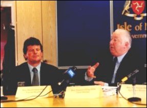 David Cretney and Donald Gelling at Tuesday Press Conference