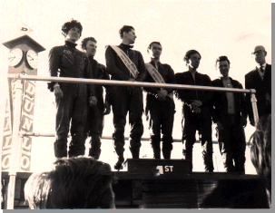 On The Winners Rostrum in 1968