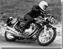 On the Honda 500/4 again at Cadwell, in 1974.